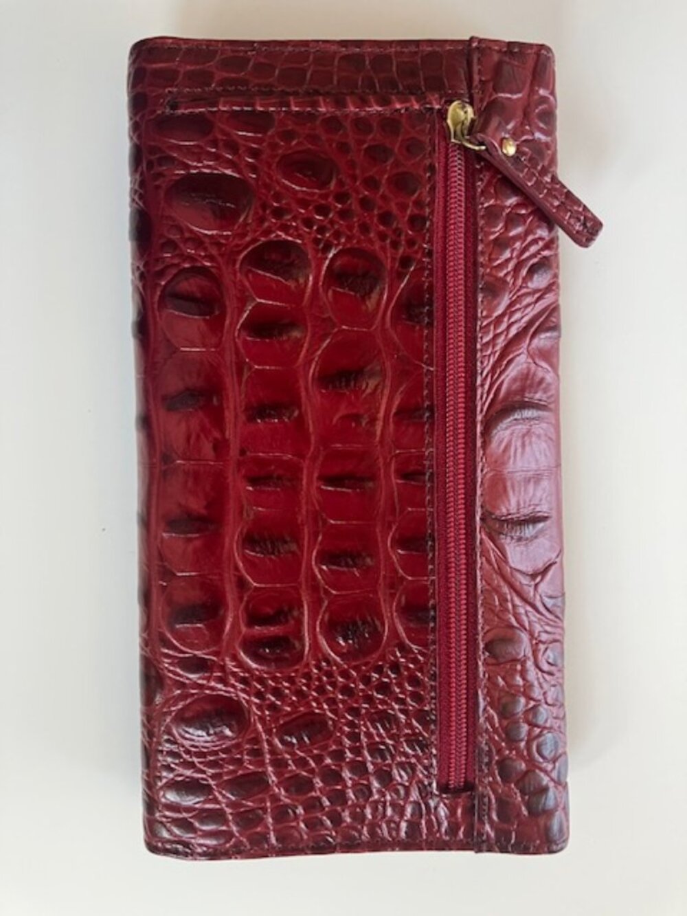 Brahmin Red Genuine Leather Cordelia Wallet - Picture 2 of 3
